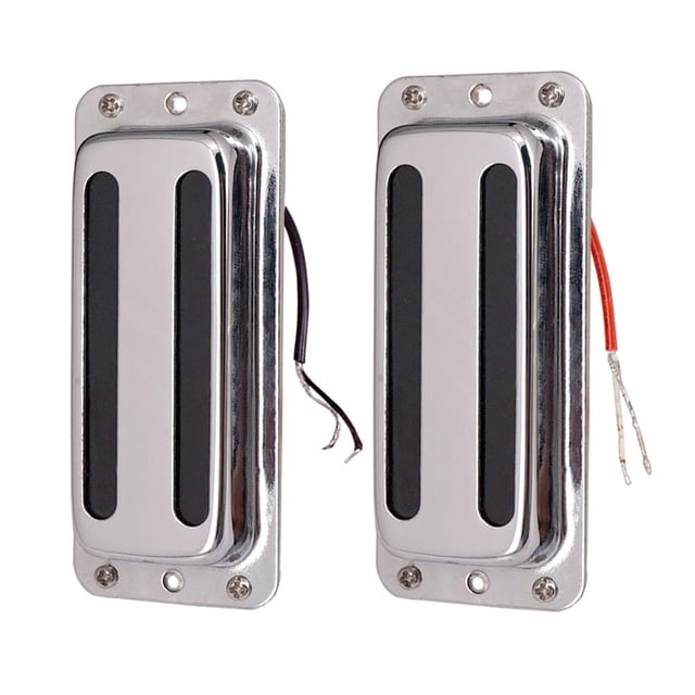 2 Piezas 6 Cuerdas Humbucker Pastilla De Doble Bobina Transductor Eléctrico Acústico Sunnimix Pastilla de sonido de guitarra