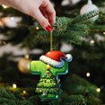 thumbnail image 3 of BGZLEU 26 Green Alphabet Ornaments for Christmas Tree Initial Letter Santa Claus Pendant with Xmas Tree Mini Monogram Hanging Decorations for Christmas Tree Party Gifts DIY Decor (T), 3 of 6
