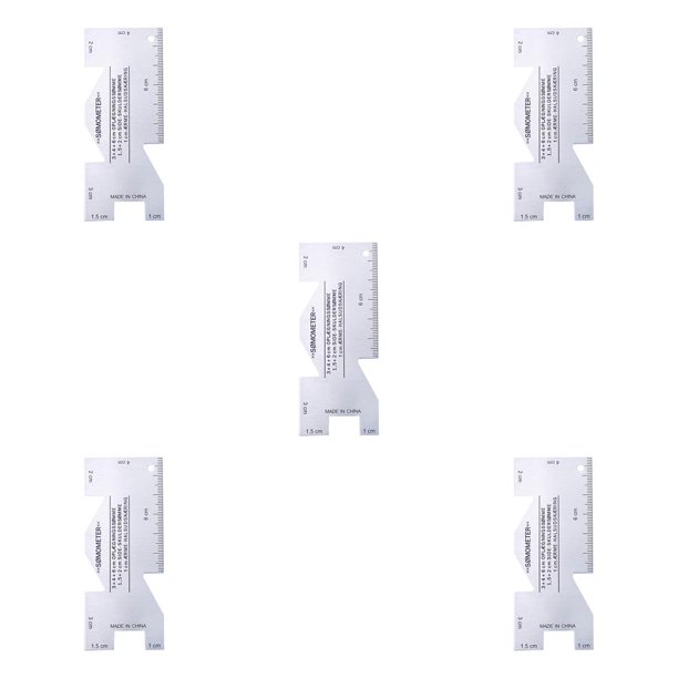 Advancent DIY costura regla aleación de aluminio costura tejer acolchado confección herramienta de calibre de medición Type2 NO2