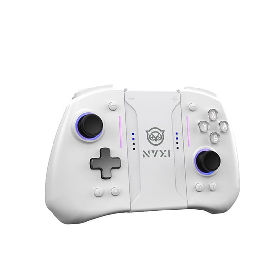 NYXI Hyperion Pro Wireless Gamepad with Hall Effect Joystick and Programmable Back Buttons for Switch, Switch 2, Switch Oled, and Switch Lite (White)