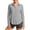 Gray, variant on Vivianyo HD Women's Long Sleeve Button Down Shirt, Collared Casual Blouse for Women Work Wear, Women's Beige, Sizes S-3XL