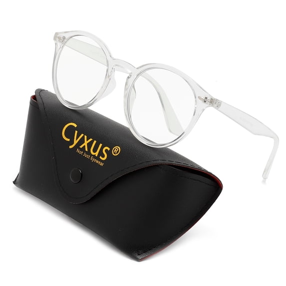 Cyxus Round Reading Glasses 1.0 Blue Light Blocking Spectacle Computer Eyewear