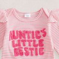 thumbnail image 6 of TOWED22 Infant Newborn Baby Girl Clothes Outfits Ruffled Long Sleeve Romper Pants Set Headband Toddler Clothing 3Pcs,3-6 M, 6 of 7