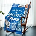 thumbnail image 2 of LHSHID Papa Blanket Gifts for Papa on Fathers Day from Grandkids World's Greatest Papa Soft Throw Blanket Christmas Birthday Present for Papa 50"x60", 2 of 6