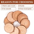thumbnail image 3 of Discos redondos Craft Wood Slices Coadura, 30 unidades, de 6 a 7 cm, para bricolaje, 3 of 7