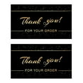 thumbnail image 1 of 100pcs Black Gold Thank You for Supporting My Small Business Cards, Thank You Cards, 2 x 3.5 Inch, 1 of 5
