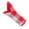 thumbnail image 2 of DII Red & White Buffalo Check Oven Mitt (Set of 2), 2 of 5