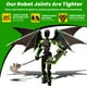 thumbnail image 3 of MIGESS (Assembly Completed) T13 Action Figure Set,Dummy 13,Articulated Robot with Demon Wings, Titan 13 Robot Action Figure 3D Printed robo 13 Action Figure Articulated(Green Black), 3 of 5