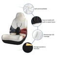 thumbnail image 6 of Xecao American Flag Butterfly Wall for Automotive Seat Covers for Cars Trucks and SUVs – Gray Car Seat Covers for Front Seats, Truck Seat Protectors-1, 6 of 9