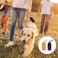 2Pcs Dog Poo Bags Dispenser Pet Feces Bag Holder ( Black, Orange