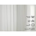 thumbnail image 4 of 3S Brother's Ecru Sheer Home Decorative Set of 2 Panels Faux Silk Crap Chiffon Fabric Window Curtains Hanging Back Tap & Rod Pocket Custom Made 5-30 Ft Long - Made in Turkey (52"W x 156"L) Each, 4 of 6