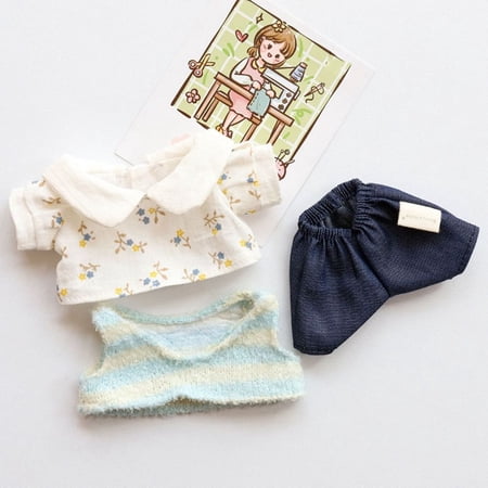 1 Set 1/111/12 OB11 Dolls Clothes Accessories For 1/12BJD Dolls For 20cm Dolls Tops Hoodies Clothes Handmade Clothes Sweatshirt Outfits 3