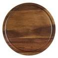thumbnail image 5 of Japanese Style Acacia Wood Cake Stand, Round Wooden Serving Tray 26 cm, Flat Dessert & Baking Board, 5 of 7