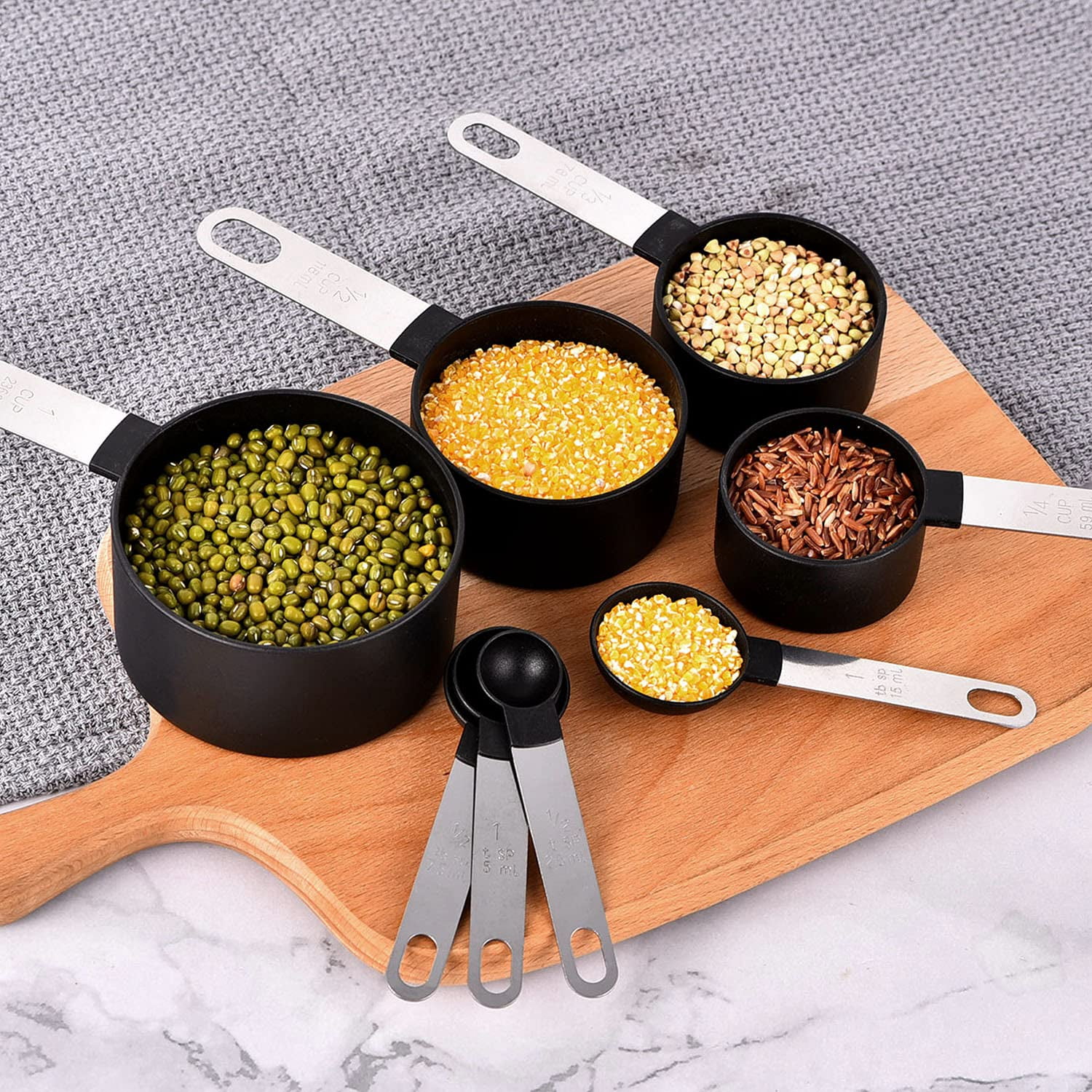 Magnetic Measuring Cups - 4 Piece Set Includes ¼ Cup, ⅓ Cup, ½ Cup and 1 Cup