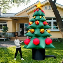 Inflatable Green Christmas Tree OZIS 13Ft Tall Lighted with Multicolor Gift Boxes and Star