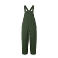 thumbnail image 5 of Favoffer Women's Sleeveless Tank Jumpsuit Solid Color Side Pocket Casual Utility Romper Lightweight Summer One Piece Outfit for Sports Daily Outdoor, 5 of 6