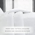 thumbnail image 3 of Maple&Stone Queen Duvet Cover Set Pieces Textu Tufted Boho Bedding Sets Zipper Closure Design with Ties Duvet Cover + Pillow Shams Comforter NOT Included ( Queen Siz, 3 of 5