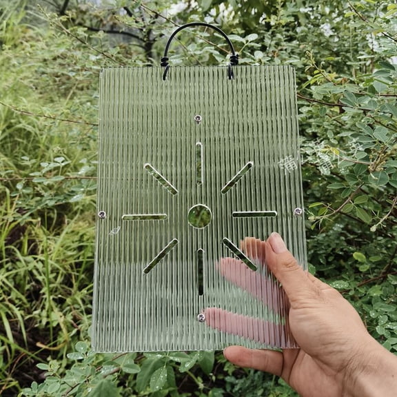 WEUVEB Clear Acrylic Wall Planter with Easy Mount Backboard, Modern Indoor Hanging Plant Holder for Home and Office Decoration