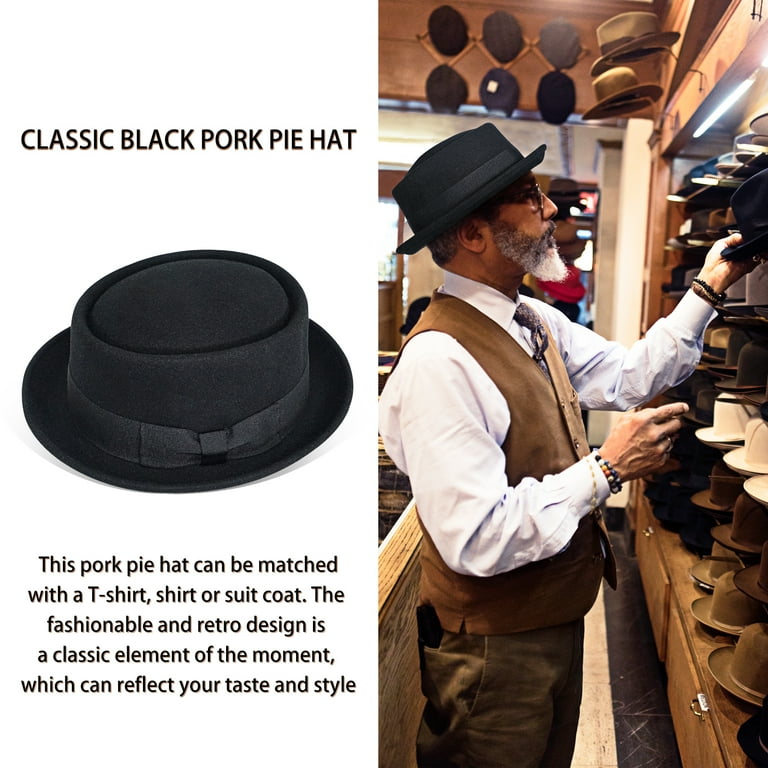 Black pork sales pie hat womens