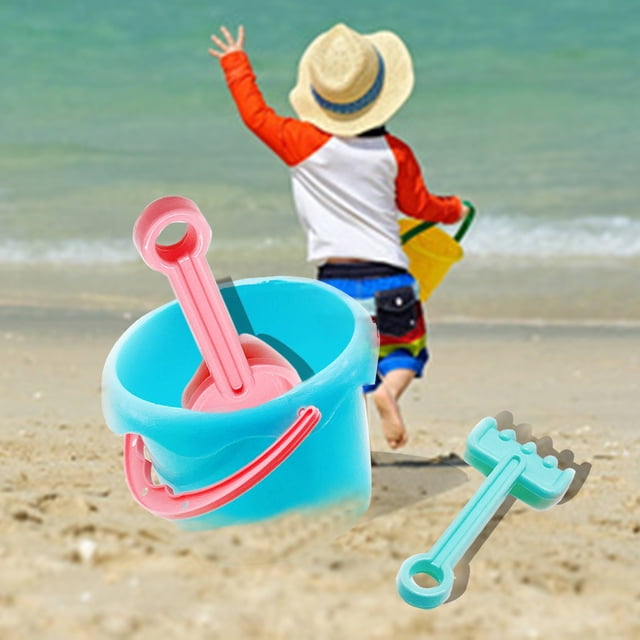 Rvidsgi Sand Digging Tool with Rake Hand-eye Coordination Smooth Surface Parent-child Interaction Hands-on Ability Improve Cognition Baby Sand Toys with Bucket Outdoor Supplies