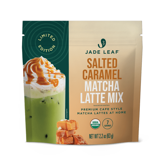 Jade Leaf Salted Caramel Matcha Latte Mix 2.2 oz Instant Drink Mix