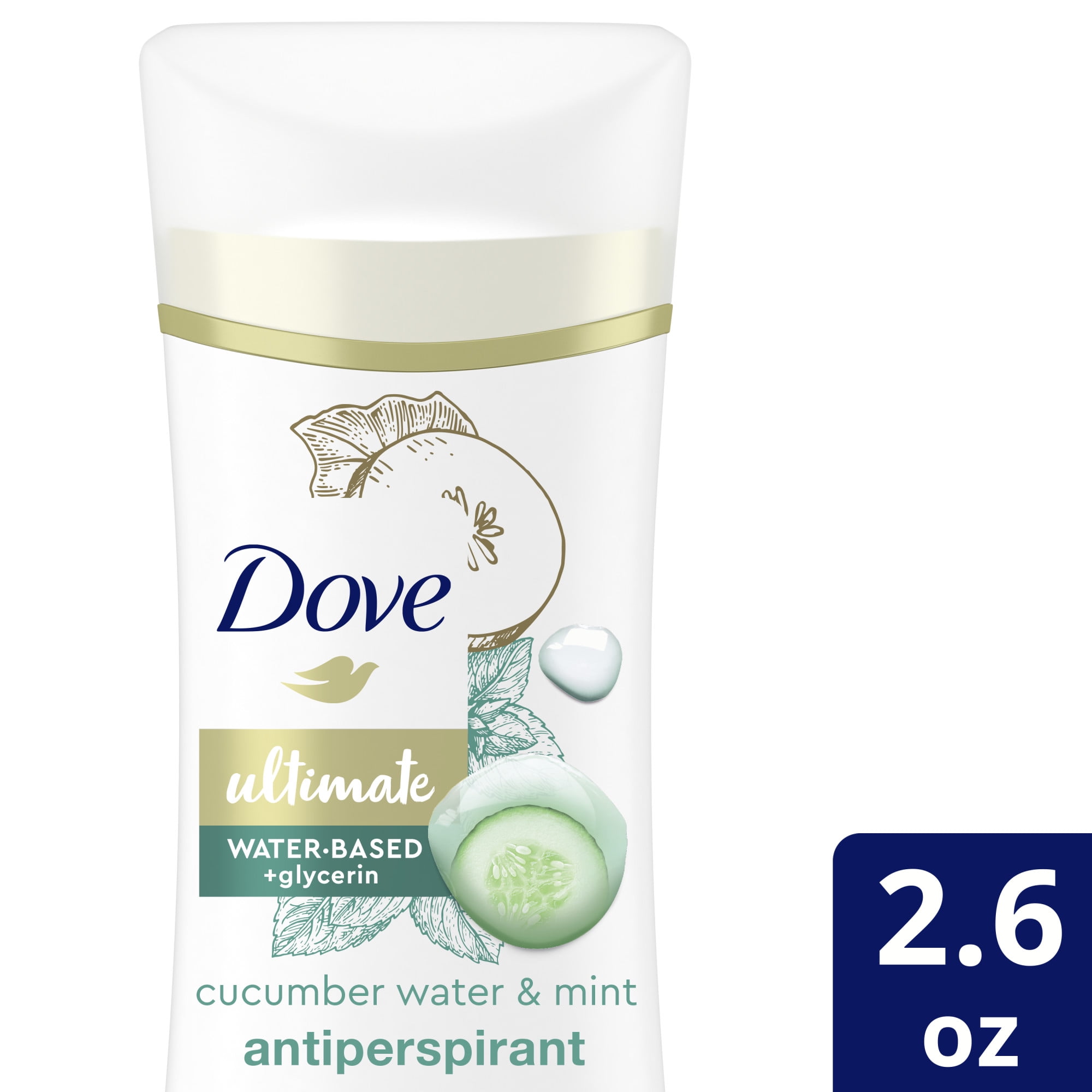 Dove Ultimate Antiperspirant Deodorant Stick Cucumber Water & Mint 2.6 oz