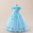 thumbnail image 5 of Flower Girls Tulle Dress - Cute Bow Tutu Dresses Bridesmaid Pageant Gown Birthday Party Dress, 5 of 5
