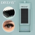 thumbnail image 1 of DIYDAY Individual Eyelash Extension Long Length Classic Lashes Extensions Trays Wholesale Matte Black Soft Mink Faux Eyelashes, 1 of 1