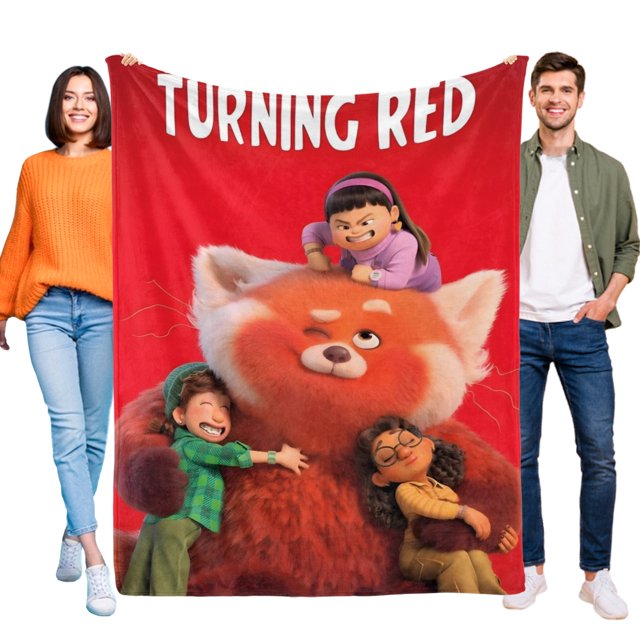 Red: Crecer es una Bestia anti-pilling, suave, ligera, esponjosa y acogedora de lujo para hogar y cocina – Perfecta para niños y adultos,150X120cm
