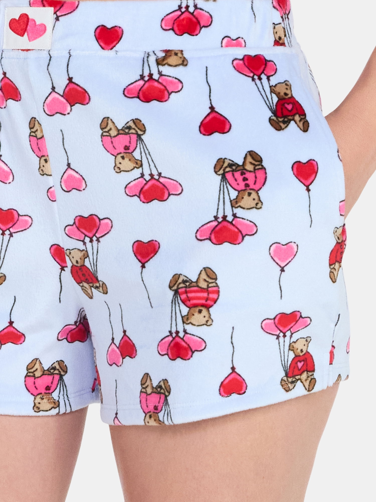 Valentine's Day Women's Sleep Shorts from Way to Celebrate, 2-Pack, Sizes XS-3X