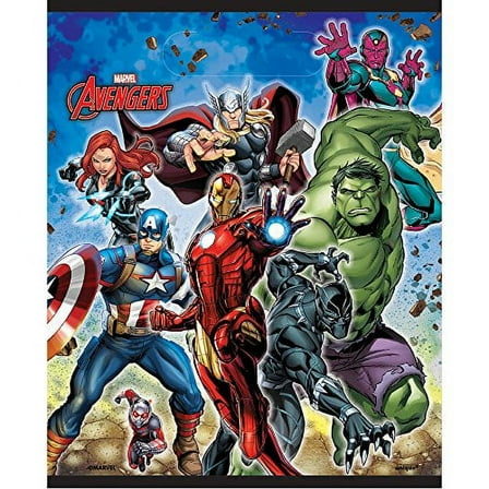 Unique Industries Marvel Avengers Loot Bags for Birthday Parties, 8 Count