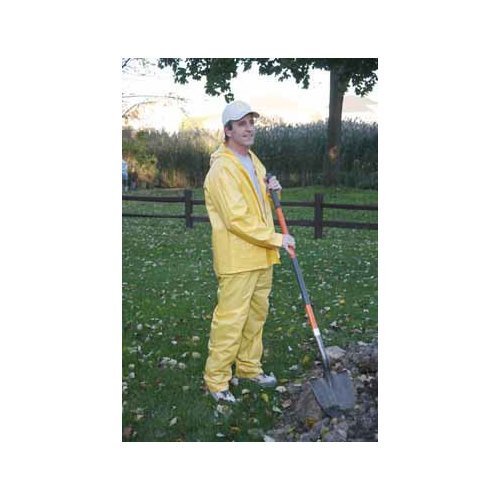 Traje impermeable Boulder Creek de vinilo amarillo, tamaño grande, 2 piezas, 20 mil