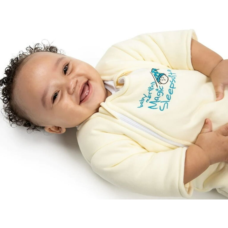 Baby Merlin s Magic Sleepsuit Infant Swaddle Transition Product Cotton Cream 6 9 Months Unisex