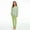Green, variant on Dyfzdhu Womens Pajama Sets Two-piece Suit Striped Pajamas Set Long Sleeve Tops and Pants Joggers Loungewear Soft Sleepwear