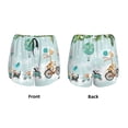 thumbnail image 3 of Balery Animals Riding Across The Sky Pattern Women's Running Shorts with Liner 2 Pockets Elastic Workout Athletic Gym Yoga Shorts-X-Large, 3 of 7