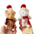 thumbnail image 3 of Bonita bufanda para el día de San Valentín, osito de peluche marrón, regalo de ropa DIY, árbol de Navidad floral, accesorios de mano, colgante, 3 of 6