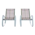 thumbnail image 3 of Modway Traveler Green Strip Patio Rocking Lounge Chair, 3 of 6