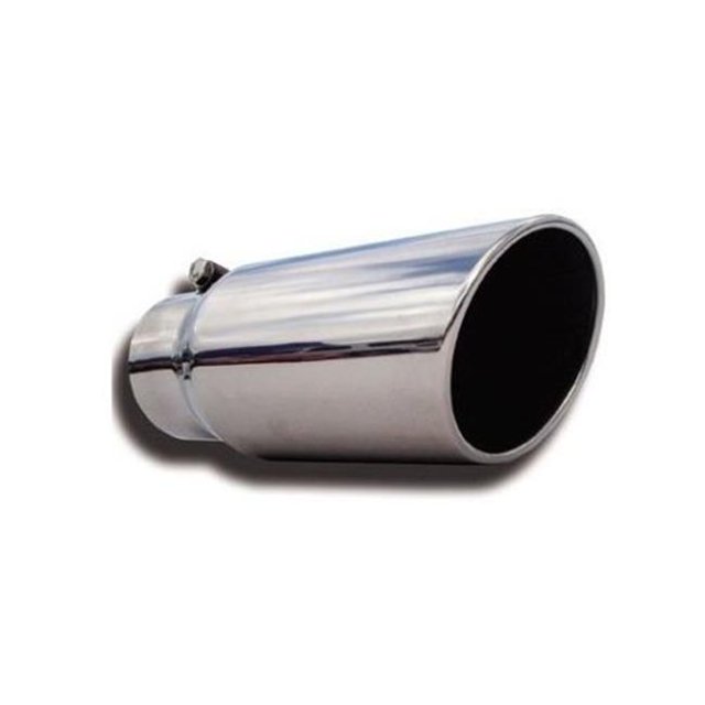5 in. ID & 8 OD 8 in. Rolled Slant Polished Stainless Steel Bolt on Rolled Edge