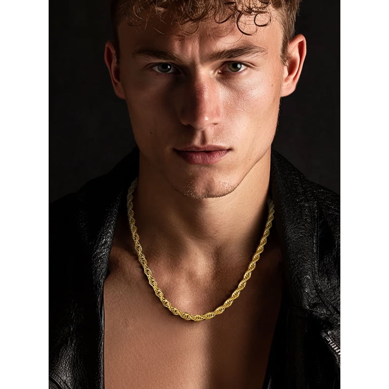 ChainsProMax Men's Twist Rope Stainless Steel Necklace photo 2
