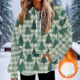 thumbnail image 2 of Zynoxe Women's Ugly Christmas Sweatshirt Drawstring Pullover Hoodies for Women Warm Fleece Long Sleeve Sweatshirt Fashionable Printed Sweatshirts with Kangaroo Pocket S, 2 of 6