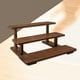 thumbnail image 3 of Mini soporte para flores para casa de muñecas, escala 1/6 1/12, artesanía, adorno, decoración de mesa de madera L Marrón, 3 of 6
