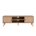 thumbnail image 3 of Mueble para TV Top Living con Estantes Centrales y Puertas de Ratán, 3 of 10