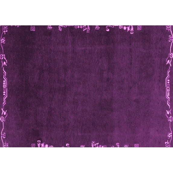 Ahgly Company Indoor Rectangle Abstract Pink Modern Area Rugs, 5' x 7'