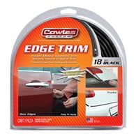 Cowles Door Edge Guard Set T5602 Single; 18 Foot Length x 3/8 Inch Width; Black; PVC Plastic