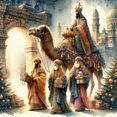 thumbnail image 1 of Kit 5D DIY Con Taladro Camello Del Desierto La Natividad 30x30cm, 1 of 9