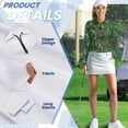 thumbnail image 6 of Yuyamidu Christmas Long Sleeve Golf Shirts for Woman Athletic Tennis Shirts Candy Canes Workout T-Shirts Red Bow Golf Clothes Activewear Pullover Size XL, 6 of 8