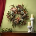 thumbnail image 2 of 24" Pumpkin & Gourd Wreath, 2 of 3
