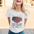 thumbnail image 2 of MuXiKeJi Clothes 250 Anniversary USA Shirt 250Th Shirt Short Sleeve Women America Celebration Patriotic Flag Print 1776-2026 Tshirt, 2 of 3