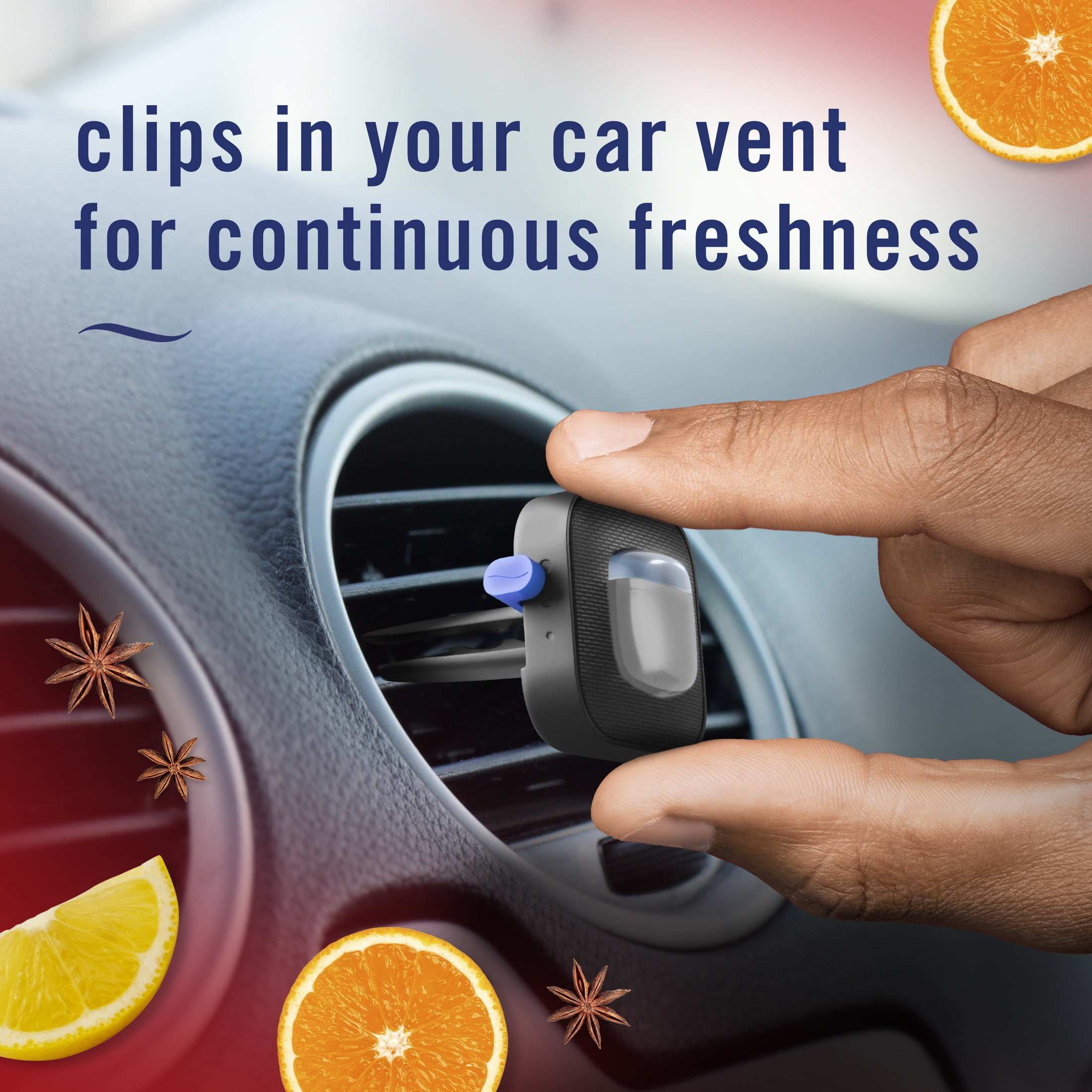 (2 pack) Febreze AUTO Car Air Freshener, Odor-Fighting Car Vent Clip, Old Spice Swagger, 2 Count
