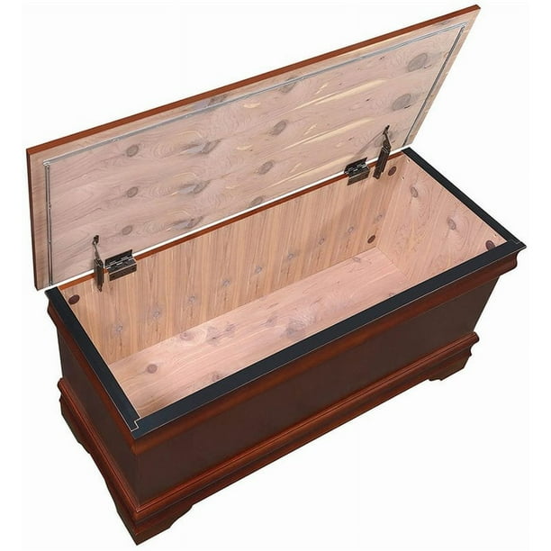 Kingfisher Lane Cedar Blanket Chest in Warm Brown Walmart